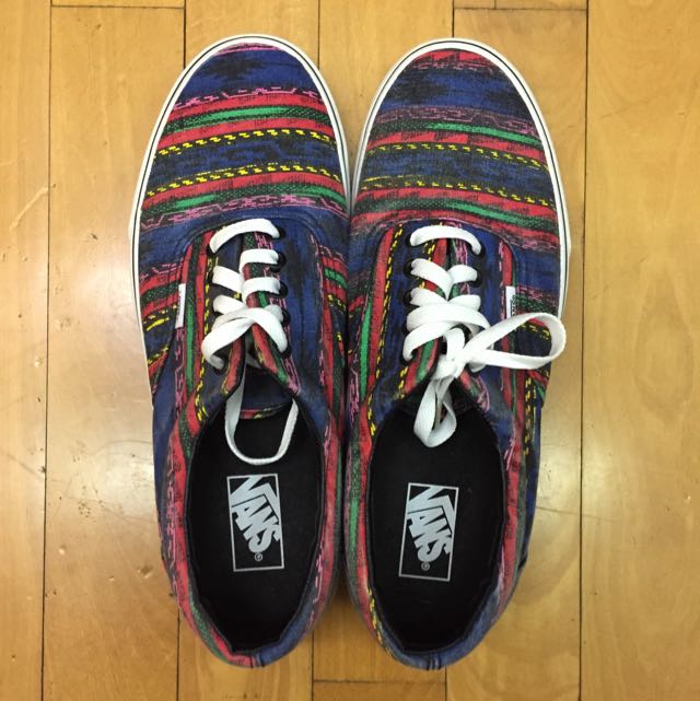 multi colored vans mens