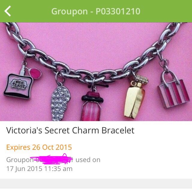 Victoria secret charm bracelet hot sale