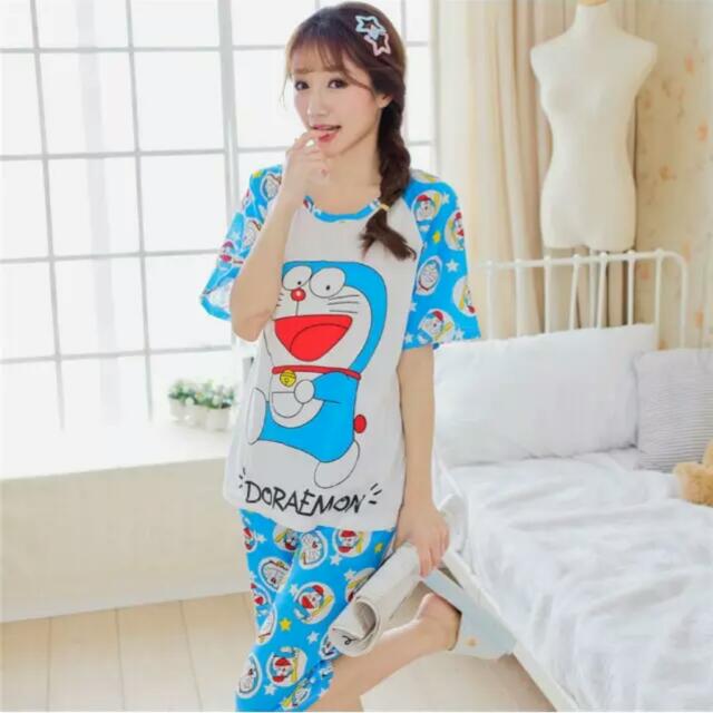 Doraemon Pyjamas Women S Fashion New Undergarments Loungewear On Carousell