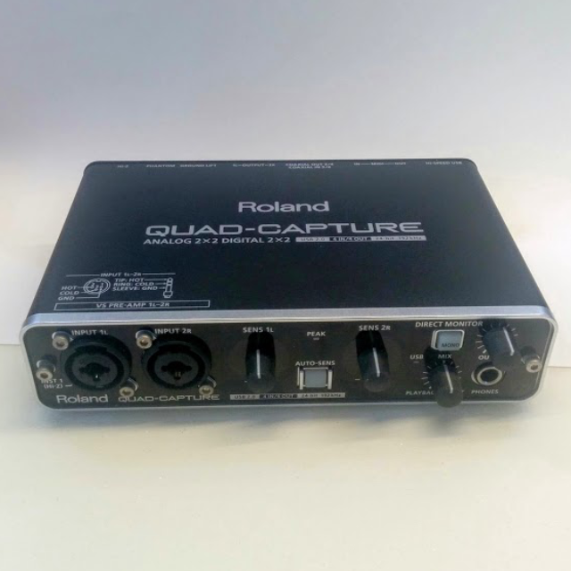 Roland USB Quad capture 4 channel sound interface Audio Soundbars Speakers Amplifiers on Carousell