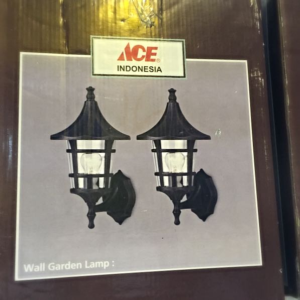 Black Wall Garden Outdoor Lamp Furniture On Carousell