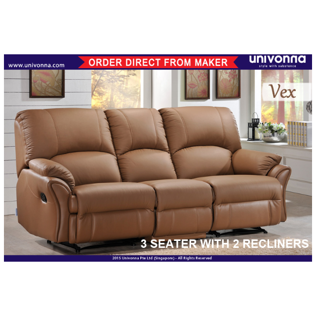 3 Seater Reclining Sofa Vex Brand New Leather Free Delivery Installation Furniture Home Living Sofas On Carou 3 Seater Reclining Sofa Vex Brand, 3 Seater Recliner Leather Sofa Singapore