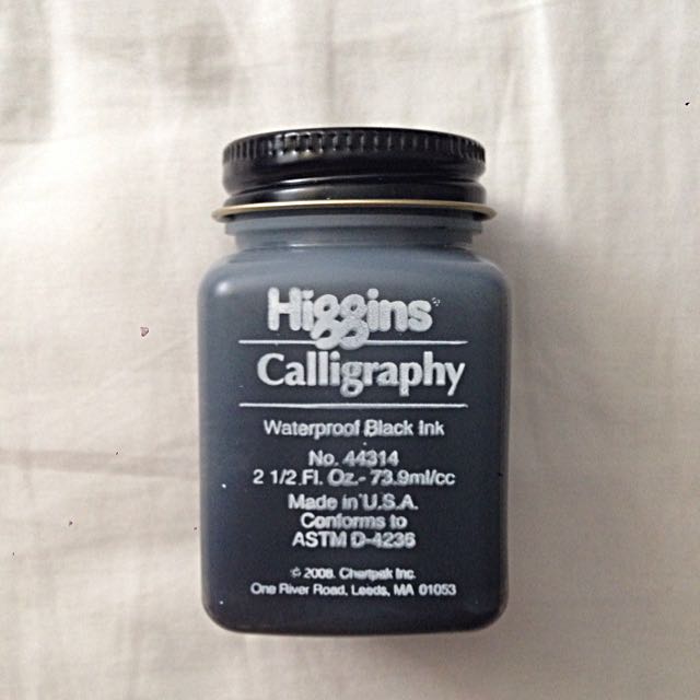 Higgins calligraphy ink clearance