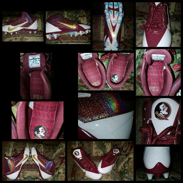 Nike Football cleats Florida state University seminoles sz 14 new no box