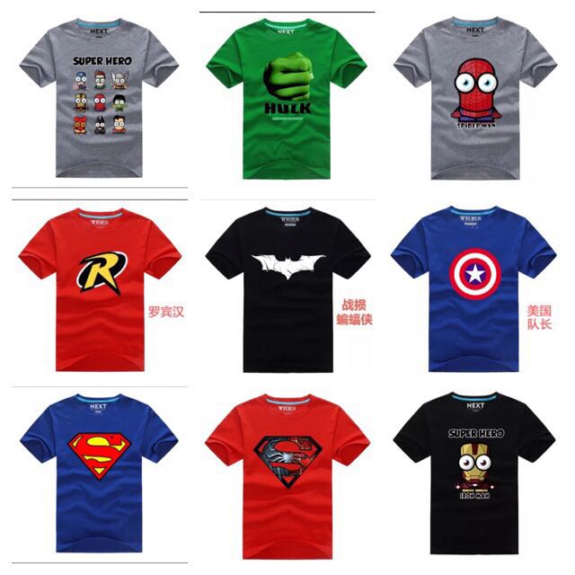 superhero tees