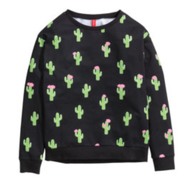 BNWT H M Cactus Sweater Pullover Women s Fashion Coats Jackets and Outerwear on Carousell