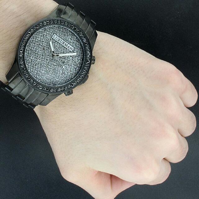 Luxurman black diamond 2025 watch