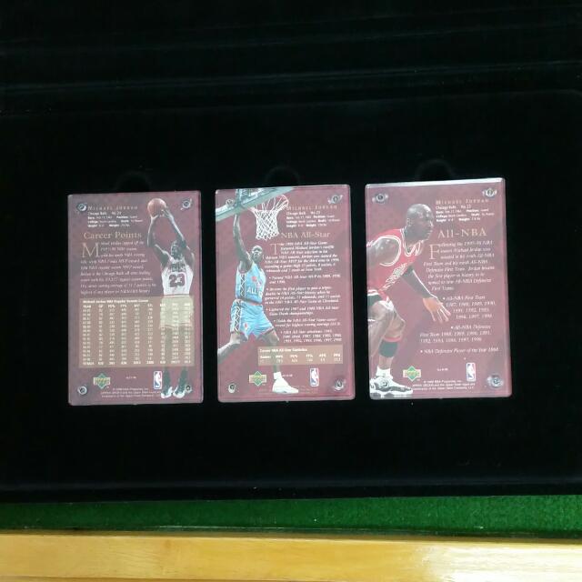 Upper Deck 1998 Michael Jordan 24K Collectible Gold Cards (Reduced 