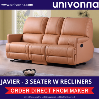 [univonna] JAVIER Recliners Sofa / High quality Synthetic Leather Sofa/ Brand New/ Free delivery & installation