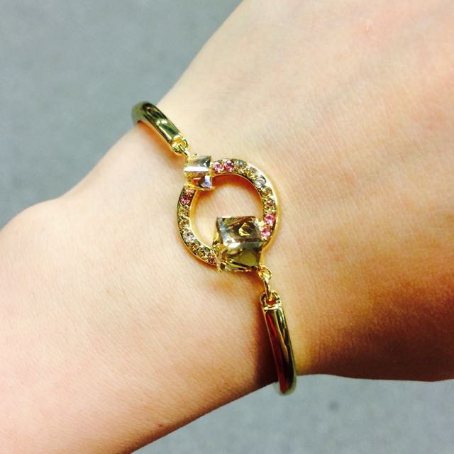 Swarovski geometric bangle discount