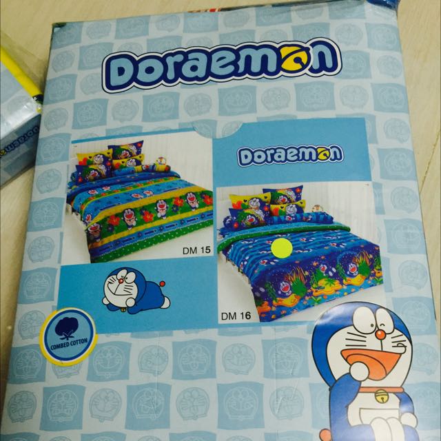 BN Doraemon King Size Bed sheet, Furniture & Home Living, Furniture