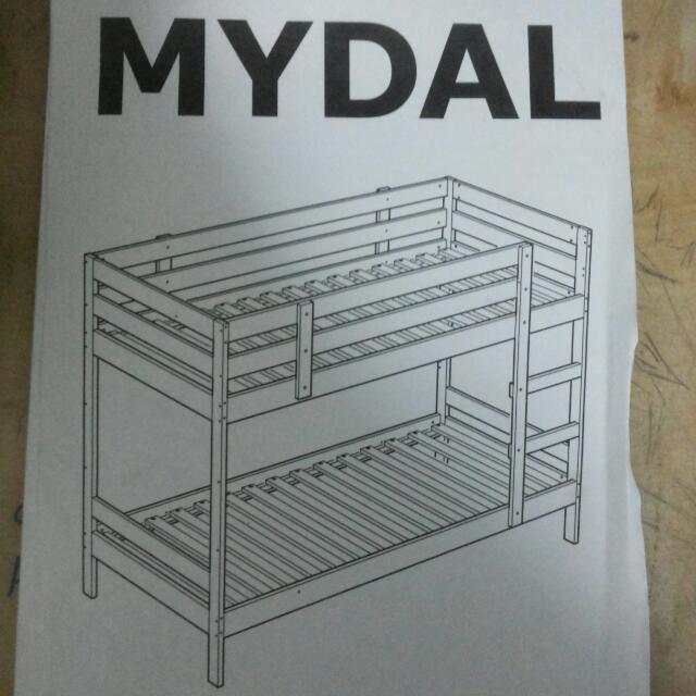 Ikea MYDAL bunk Bed, Furniture & Home Living, Furniture, Bed Frames
