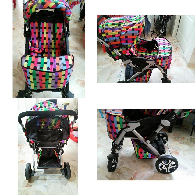 rainbow baby stroller, Babies & Kids, Going Out, Strollers on Carousell
