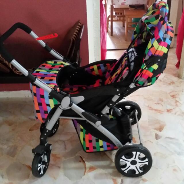 rainbow baby stroller, Babies & Kids, Going Out, Strollers on Carousell