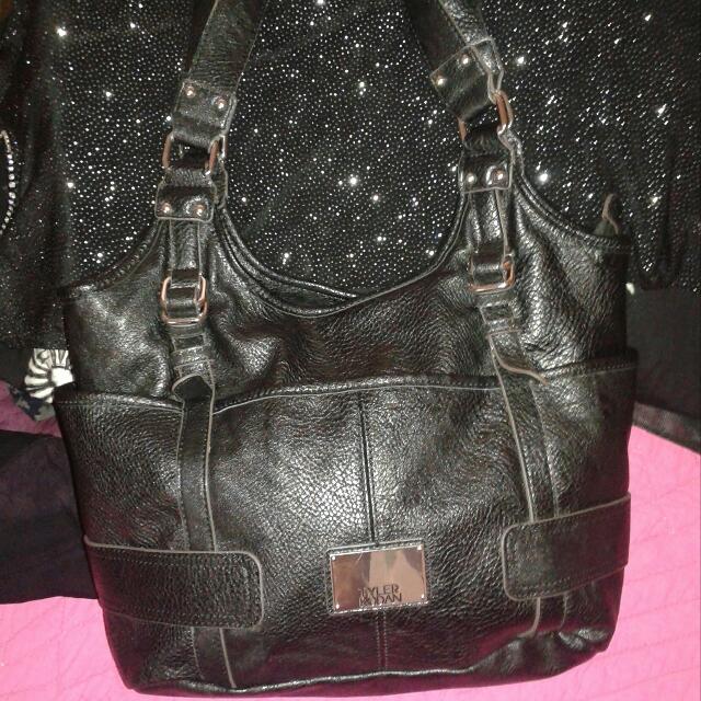 TYLER RODAN BLACK LEATHER HANDBAG Women s Fashion on Carousell