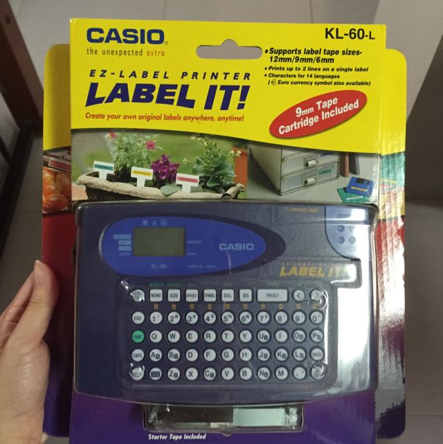Casio Label Maker Kl 60 Trovoadasonhos