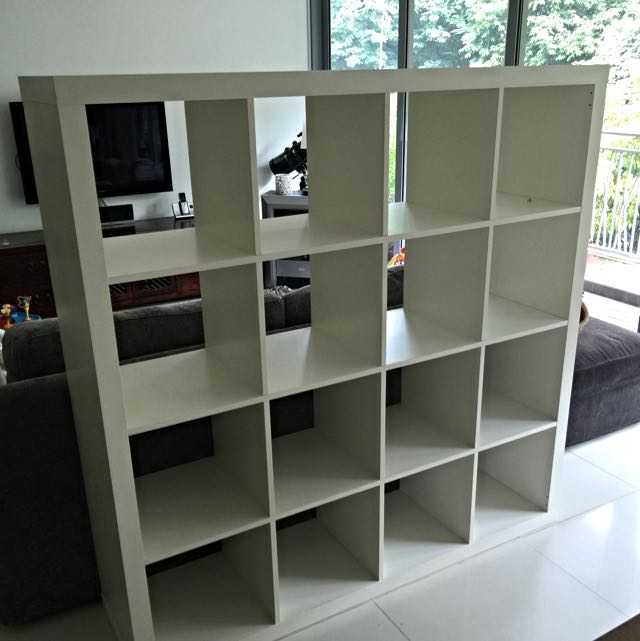 Ikea Kallax Shelving Unit 4x4 White Furniture On Carousell