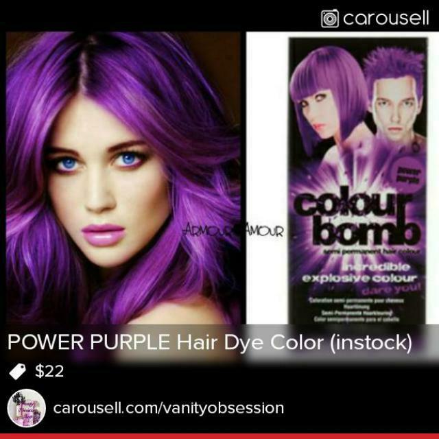 BRILLIANT BLUE ColourBomb SemiPerm Hair Dye, Beauty & Personal Care