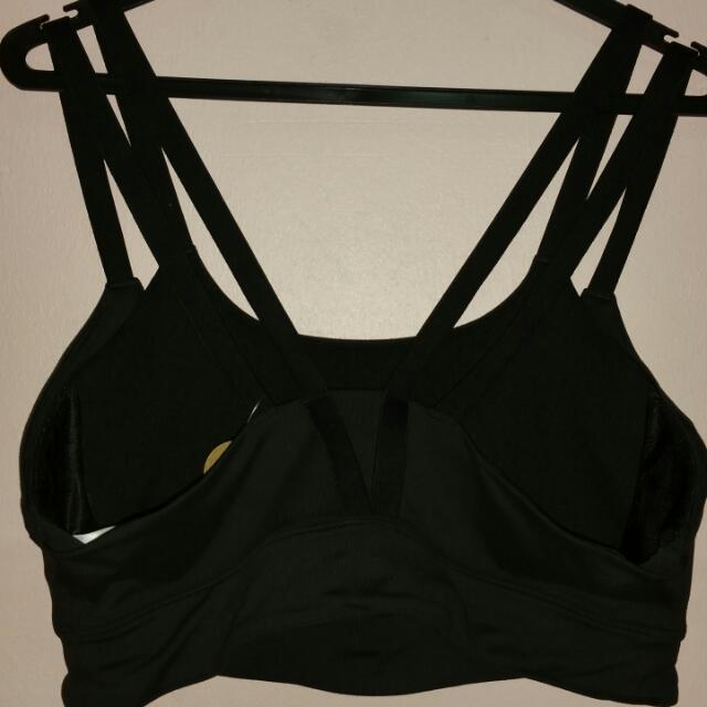 reebok medium support sports bra