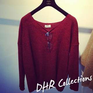 BN Maroon Knitted Top