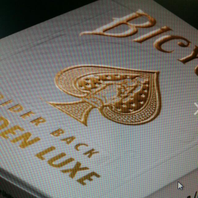 Bicycle METALLUXE GOLDEN LUXE PLAYING CARD Hobbies Toys Toys