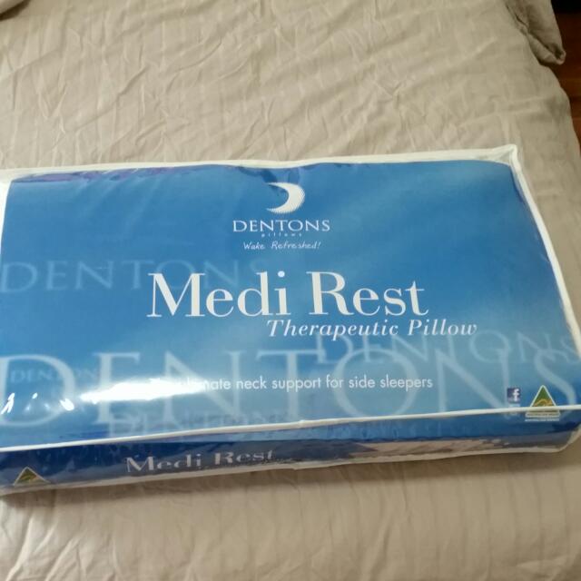 Brand New Dentons Medi Rest Therapeutic Pillow The Ultimate neck Support for Side Sleepers Babies Kids Bathing Changing Other Baby Bathing Changing Needs on Carousell