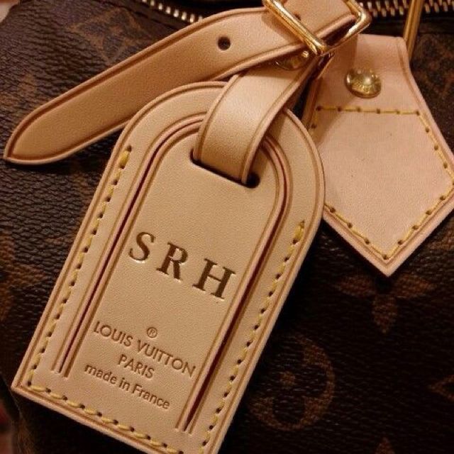LV LUGGAGE TAG WITH HOT STAMPING!, Luxury, Bags & Wallets on Carousell
