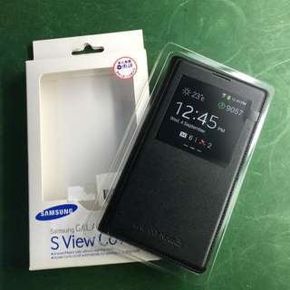 Samsung Note3 原廠感應皮套黑色/二手貨99%新