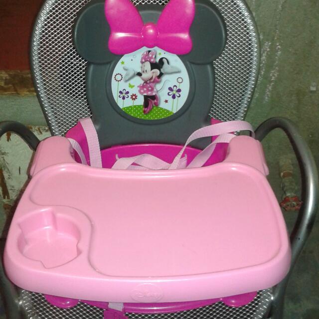 Minnie mouse booster seat high chair food tray Babies Kids on