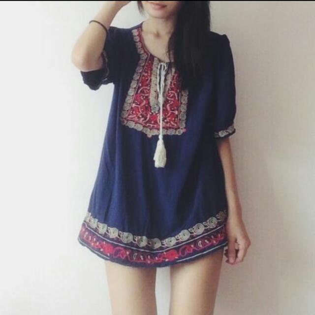 Bohemian shirt dress clearance