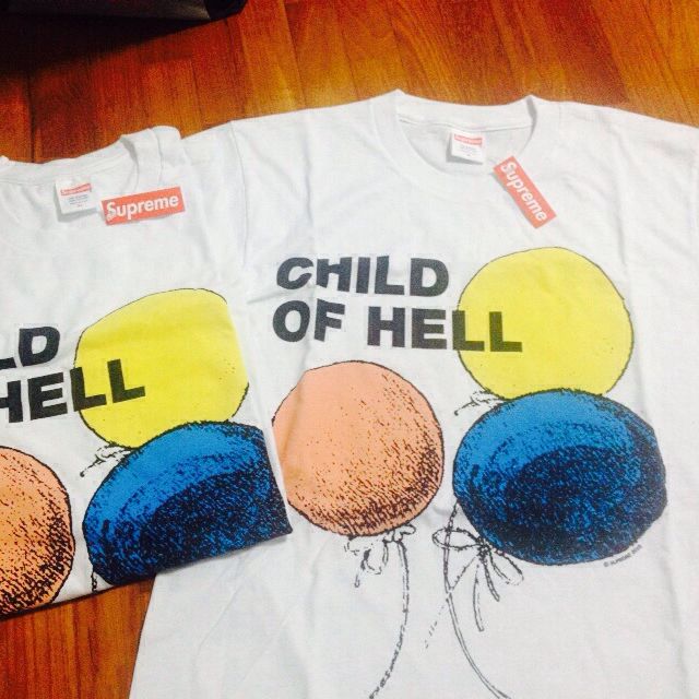Supreme Child Of Hell Tee Box Men s Fashion Tops Sets Tshirts Polo Shirts on Carousell