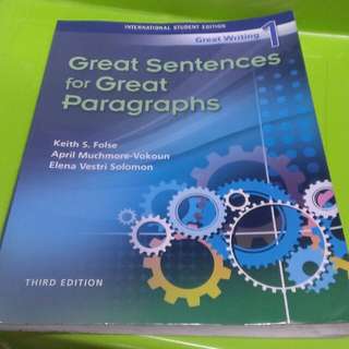 Great Sentences for Great Paragraphs