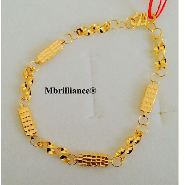 Bars Gold Bracelet 916 Gold Women S Fashion Jewelry Organisers Bracelets On Carousell