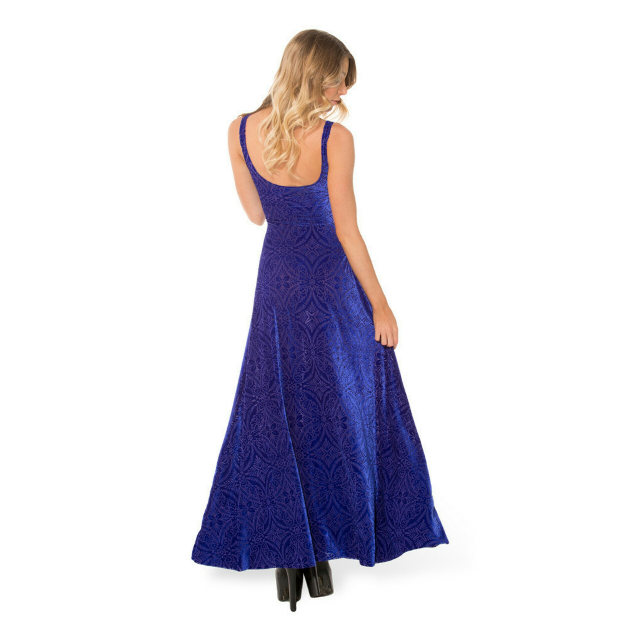 BNWT BLACK MILK CLOTHING Burned Velvet Blurple Maxi Dress XS