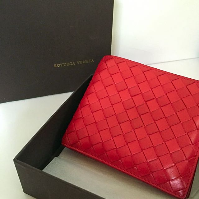 Bottega Veneta Wallet Bright Red