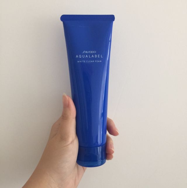 shiseido face wash blue