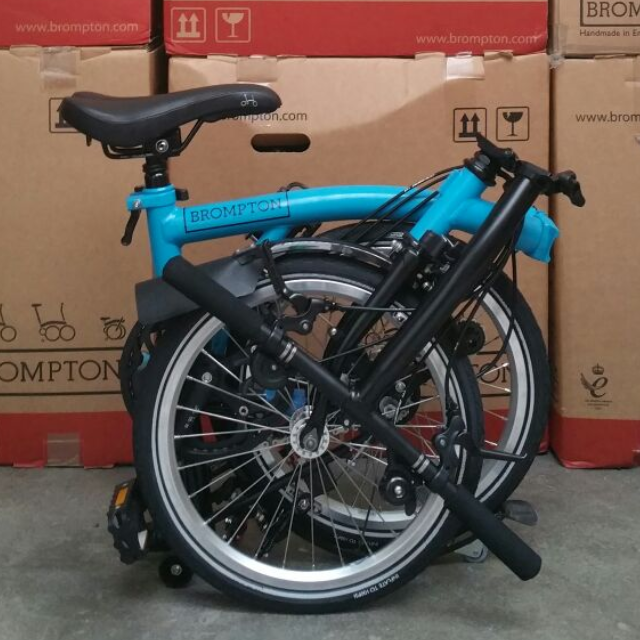 brompton lagoon blue black edition