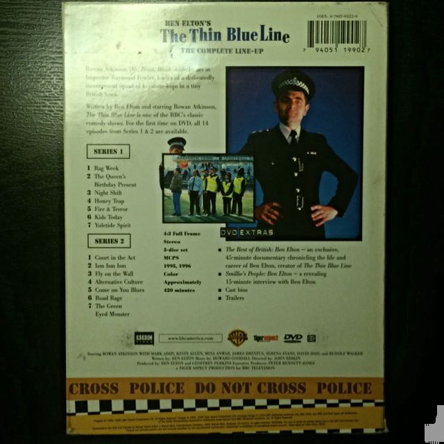The Thin Blue Line (UK Comedy Series Starring "Mr Bean") DVDS