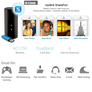 Brand New D-Link DIR-868L AC 1750 Wireless Dual Band Gigabit Cloud Router