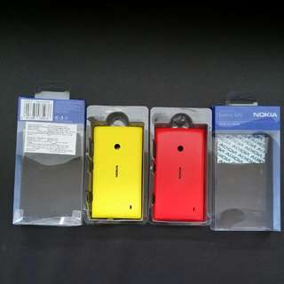 Nokia Lumia 520 Shell Cases (Red n Yellow)