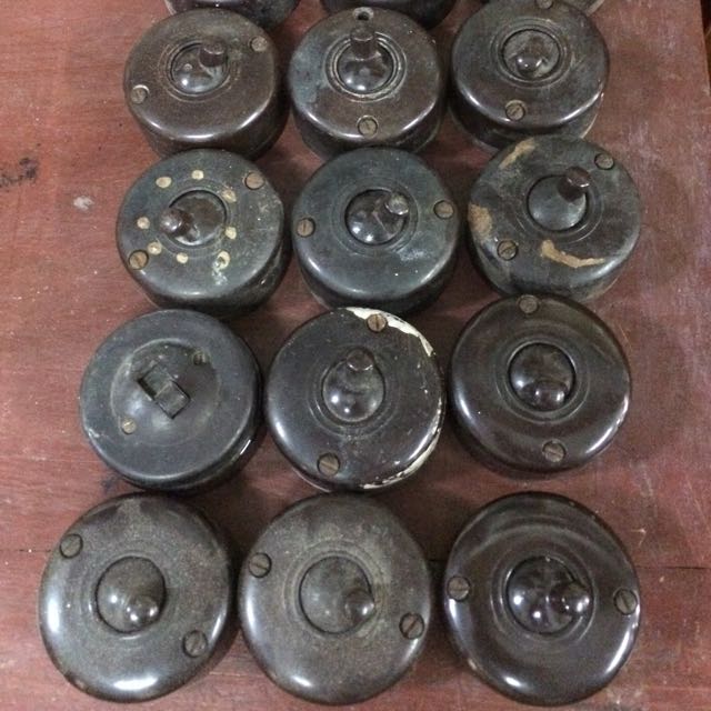 1950s Light Switches, Furniture & Home Living, Home Decor, Clocks on