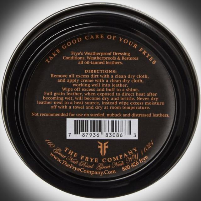 SOLD OUT Frye Leather Conditioning Cream For Leather Conditioning Weather Proofing Brand New Tin. Neutral Color Made In USA