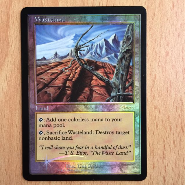 MTG Wasteland Foil DCI Promo NM