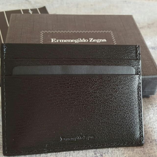 Ermenegildo Zegna Black Card Holder, Men's Fashion, Watches