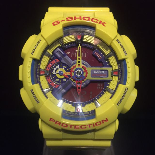 g shock ga 110 yellow