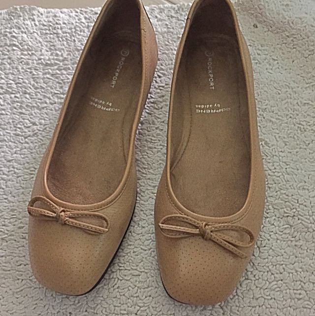 Rockport Adidas Nude Tan Brown Shoes, Women's Fashion, Footwear