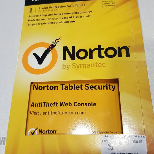 Norton Virus For Tablet Electronics On Carousell
