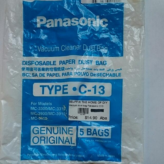 panasonic dust bolsas