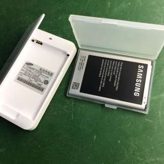 Samsung Note3/電池及電池充電盒/原廠貨/9成新