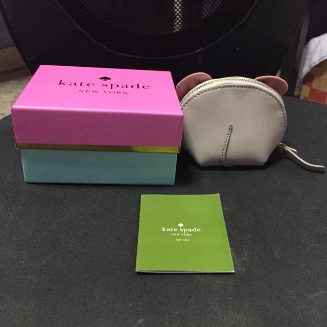 Bnib Kate Spade Cats Meow Mouse Coin Purse Women S Fashion On